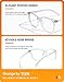 TIJN Blue Light Blocking Glasses for Women Men TR90 Frame Square Nerd Eyeglasses Anti Blue Ray Computer Screen Glasses