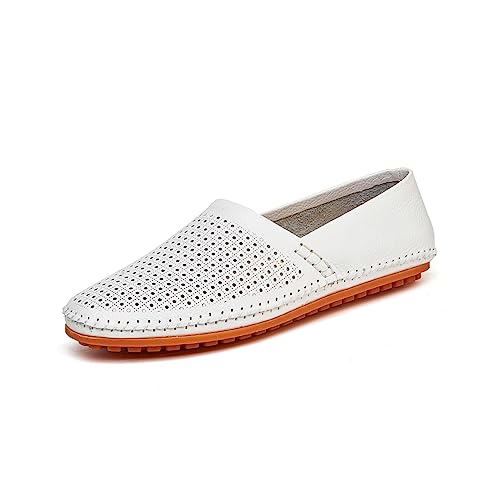 Mocasines de cuero para hombre: zapatos casuales de vestir en talla 45