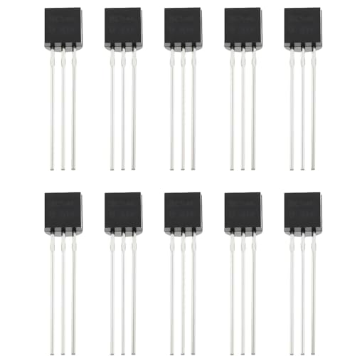 Image of CLIVE-ALFIE 10PCS BC550 NPN Transistor TO-92, Low Noise High Gain Audio Amplifier & General Purpose Switching Transistor for DIY Electronics