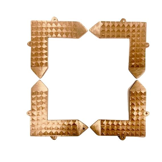 Corner Vastu Copper Pyramid Set of 4 pcs Corner Vastu Dosh Nivaran/Correction