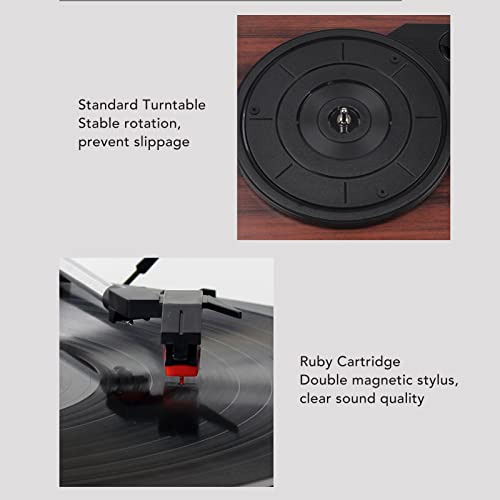 Tourne-Disque Vinyle, Tourne-Disque Stéréo Rétro 3 Vitesses, Phonographe Vintage, Entrée AUX et Sortie RCA, Interface 3,5 Mm - Les Beatles, Paul McCartney, John Lennon, RIngo Starr, George Harrison Tourne-Disque Vinyle, Tourne-Disque Stéréo Rétro 3 Vitesses, Phonographe Vintage, Entrée AUX et Sortie RCA, Interface 3,5 Mm – Image 6
