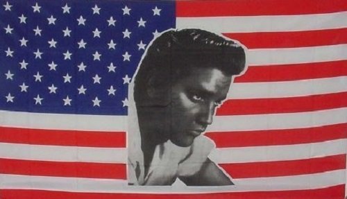 Perfectflags Elvis USA Drapeau 1,5 x 0,9 m Grand  100% Polyester  Oeillets en métal  Double Couture