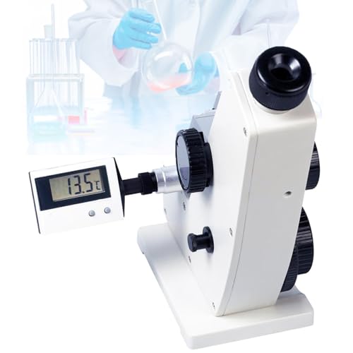 MTTXY Monocular Abbe Refractometer, Digital Automatic Optical Instruments with Adjustable Sharpness, 1.3000~1.7000nD for Petroleum Industry, Science Education