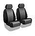 Coverking Custom Fit Front 50/50 Bucket Seat Cover for Select Subaru Legacy Models - Spacermesh 2-Tone (Gray with Black Sides)