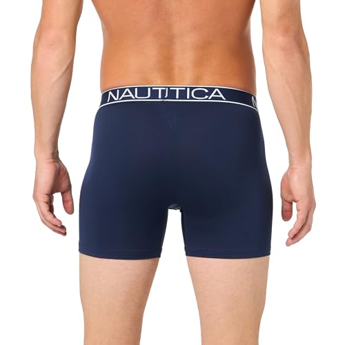 Nautica Men's 4-Pack Brushed Micro Boxer Briefs3