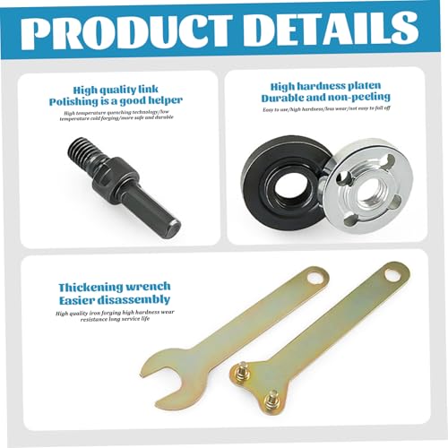 Taladro amoladora angular adaptador con kit de biela para disco de corte pulido 3