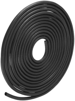 Sourcing Map Bordure U Joint Noir PVC Plastique U Canal Bord Protecteur Apte 1/16'' - 3/32'' Bord 20 Pieds Longueur 15/32" Hauteur