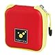 tee-uu AMPUSAFE SMALL | Verschiedene Farbvarianten | 10 x 2,7 x 10 cm | 8 Elastikschlaufen in Zwei Größen | klein | für den täglichen Einsatz (rot)