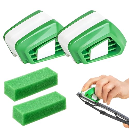 4 unidades de cortalimpiaparabrisas, cortadores de limpiaparabrisas, afilador con 2 esponjas de limpieza, cortador de limpiaparabrisas de coche, herramienta de reparación de limpiaparabrisas