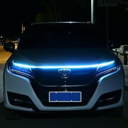 Image of UBH Car Hood LED Strip Lights - 71 inch Flexible Waterproof DRL Light Strip for Hood /Headlight, Daytime Running Light with Sequential, 12V Universal Fit for Cars, SUVs, Trucks