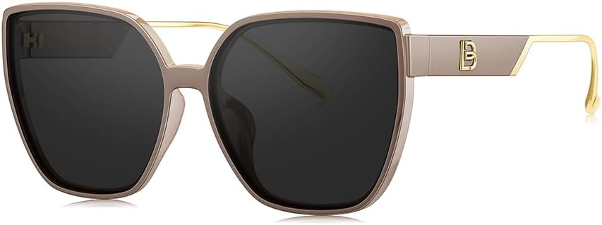 BOLON Women Trendy Cat Eye Polarized Sunglasses, Exclusive Eyewear Brand of EssilorLuxottica