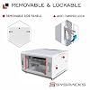 6U Wall Mount Server Rack Cabinet 24 Deep, 19 Network & AV Enclosure for Home Lab with Fan, PDU, 1 Shelf, Locking Glass Door