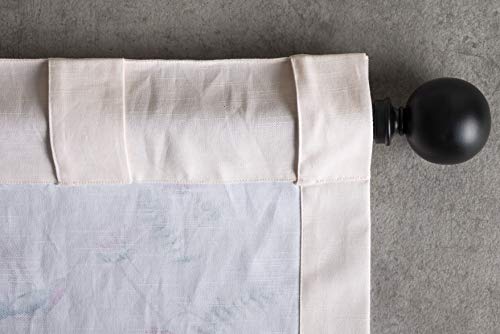 Maison D' Hermine Curtain 100% Cotton Curtains 1 Panel Easy Hanging With A Rod Pocket & Loop For Kitchen, Office, Living Rooms & Home, Neo Ipomee - Multicolor - Spring/Summer (50"X108") #TOP7