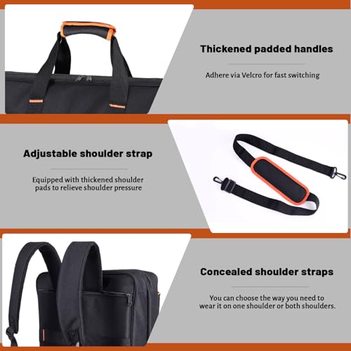 Image of DJ Controller Case for DDJ-FLX10 / 1000 /REV7 /REV5 /800 / FLX6 AlphaTheta DDJ-GRV6 With Thick EVA Padding, Adjustable Shoulder Strap,Fits Up to 15.6 inch Laptops- Perfect for DJ and Music Producers