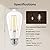 Linkind Edison Light Bulbs Dimmable, 60W Equivalent E26 Vintage Edison ST58 Antique Decorative Filament LED Light Bulbs, 6W 700LM, 4000K Cool White Clear Glass Light Bulbs, 6 Packs