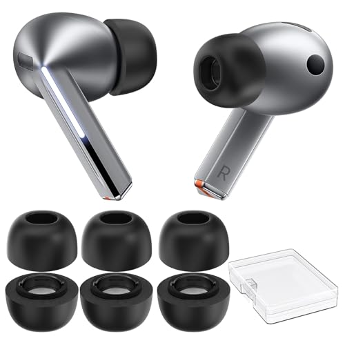 AhaStyle �������[�t�H�[�� �C���[�`�b�v �T���X�� Galaxy Buds4 Pro (2026) & Galaxy Buds3 Pro (2024) �Ή�L�T�C�Y�C���[�s�[�X3�g����B�ɏ�̉��K������������m�C�Y�L�����Z�����O�p�������[�t�H�[���C