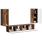 【Élégance murale】 Ce meuble mural pour TV combine parfaitement style et praticité, se glissant facilement dans les maisons modernes. Le design mural libère de la place au sol tout en organisant votre salon ; en bois d'ingénierie robuste, il est chic et durable. Avec ses lignes épurées et sa finition minimaliste, il élève tout décor et est un véritable atout pour ceux qui aiment l'ordre et le style.