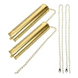 SHINEOFI Set Peso Orologio da Pavimento in Metallo Catena di Ferro 2 M e Ganci, Ricambio Meccanismo Orologio da Parete Decorativo per Casa e Ufficio