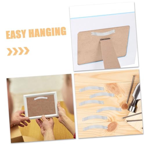 Image of 100pcs Picture Frame Backing Clips Sturdy Spring Clips for Securely Hanging Photos Versatile Hardware for Home Office and Gallery Use