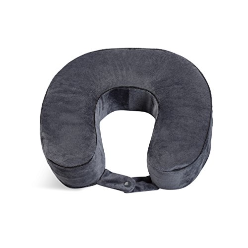 Image of World's Best Cushion /Soft Memory Foam Neck Pillow, Charcoal