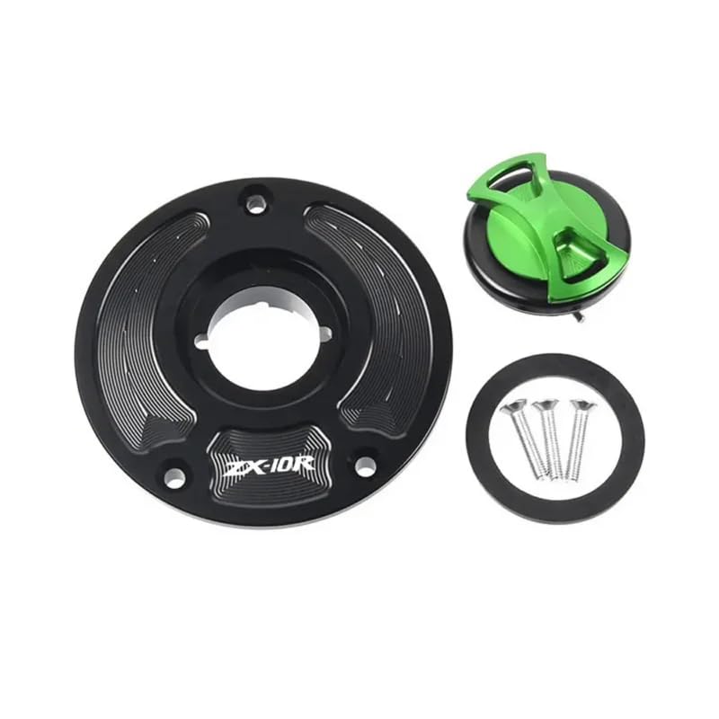 Keyless Fuel For Gas Tank Cap Cover Fit For Kawasaki Fit For ZX-9R