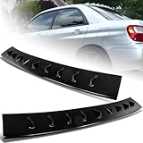 W-POWER, Rear Roof Diffuser Spoiler Wing 9 Shark Fin Compatible with 2002-2007 Subaru Impreza, Shark Fin Roof Spoiler Wing, 2003 2004 2005 2006 (Painted Black)