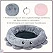 Jiupety Hundebett Rund Mittelgroße Hunde, Hundekörbchen Hundekorb mit Octopus Form, 76 cm Hundekissen Waschbar, Hundebetten für Mittelgroße & Kleine Hunde, Grau