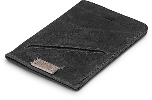 Genuine Top Grain Leather Slim Card Sleeve Wallet With Pull Tab, RFID Protected, Black, Men's Minimalist Front Pocket Card Holder2