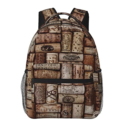 Sac à dos imprimé liège noir au design original et décontracté - 6