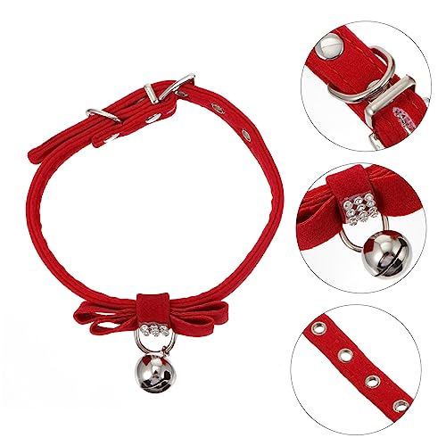 Collar de perros ajustable con diamantes de imitación brillantes 4