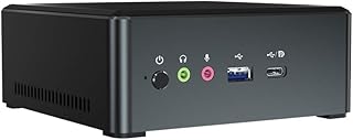 WiFi de banda dupla,mewmewcat MN25 Mini PC 16 GB + 512 GB Computador Desktop Metal Host Mini AMD R5-2500U Mini PC de banda dupla para Home Office EUA Plug,Hospedeiro