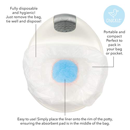 50 Plaspotje Wegwerpzakken met Vochtabsorberende Pad - Potty Liner Zakjes - voor Reispotjes, Kamperen, Onderweg - Afbeelding 6