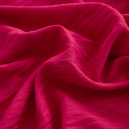 Magenta Body Pillow Cover 20X54 Inches Boho Chic Pom Pom Fringe Decor Body Pillow Case Cover With Pocket Closure(Body, Magenta) #TOP4