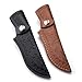 Leather Knife Sheath for Fixed Blade Straight Knife Sheath Bag Scabbard Pouch EDC Outdoor Case Fit Less than 4.33