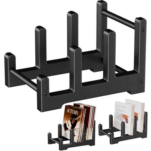 QILICHZ 3-Tier Record Holder,Holds 60 LPs,Wood Vinyl Record Storage