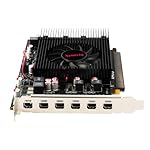 Radeon R7 350 Mini 6DP 4GB GDDR5 Graphics Card, 6 Monitor Mini Display 6 Port Outputs Computer Video Card，tarjeta gráfica (mini6DP 4G to HDMI) - Image 5