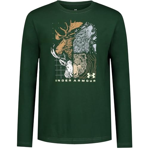 Image of Under Armour Boys' Long Sleeve Graphic T-Shirt, Lightweight & Breathable, Outdoor Collection