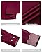 Alimens & Gentle Burgundy Dress Shirt for Men Long Sleeve No Iron Flex Business Formal Office Wedding Button Down Shirt L