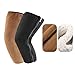 Qianly Knee Warmers Comfortable Knee Brace for Running, Cold Weather, Sports, Cycling, Brown Lining, 40cm