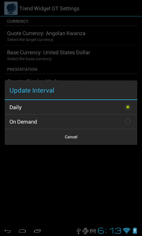 Currency Rate Widget GT:Amazon.com:Appstore for Android