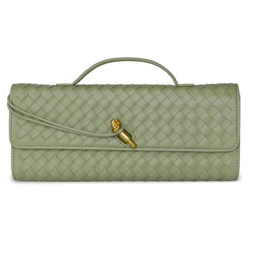 Sac à main tissé résistant en cuir synthétique souple