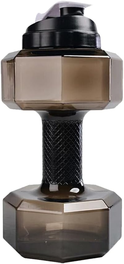 VANZACK 2.2L Dumbbell Shape Water Bottle Portable Weight Water Bottles Sports Fitness Exercise Water Jug for Gym, Yoga, Running, Cycling, and Camping