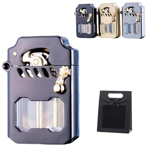 Encendedor de queroseno de metal retro reutilizable para camping y barbacoa 2