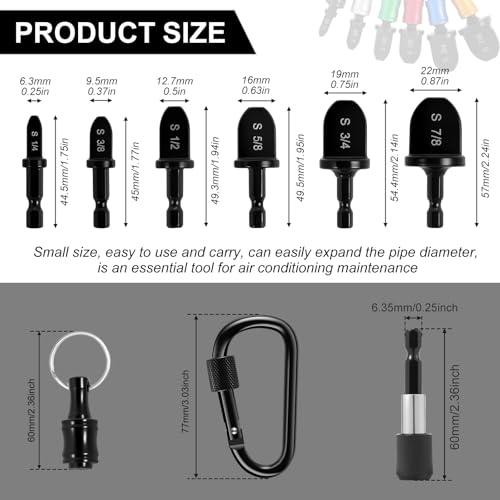 Kit para reparación HVAC, expansor de tubo de cobre miniatura 2