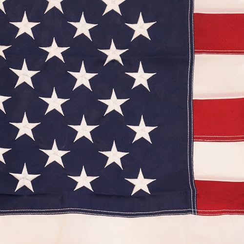 Image of AZ FLAG - American Flag - USA Outdoor Banner - 3x5 Ft - Sewn & Embroidered - Nylon 200D - Fade & Weather Resistant - Vivid Colors - Metal Grommets - 3' x 5' Feet