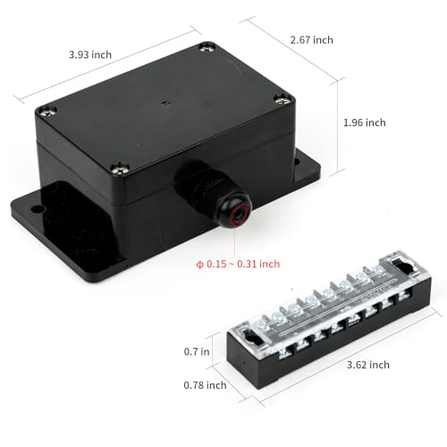 Ohayouu NEW1T1 Electrical Housing Box,Waterproof Ip68 1 In/1Out Electrical Junction Box thumb #5