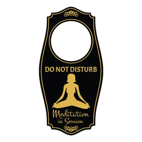 Do Not Disturb Meditation In Session Door Hanger | House