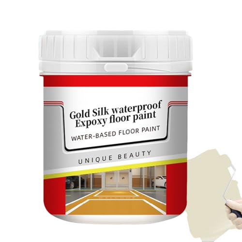 Pintura epoxi para suelos – Revestimiento a base de agua, sellador antideslizante | Pintura epoxi duradera para suelos de casa, garaje, sótano, almacén, terraza, suelo