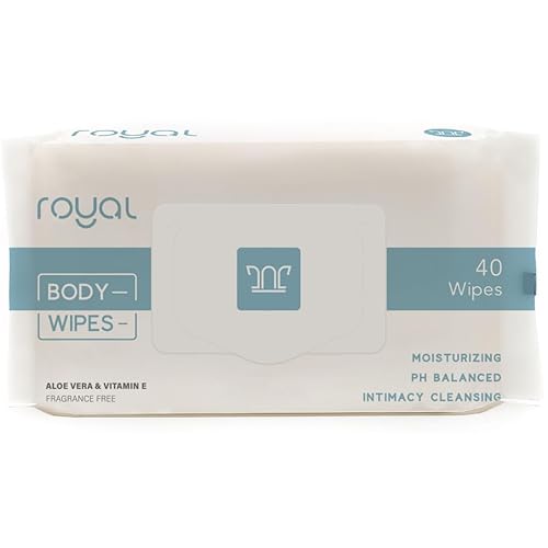 Royal Toallitas femeninas de limpieza íntima para higiene vaginal, limpieza personal, cuidado menstrual, piel sensible y eliminación de olores, sin