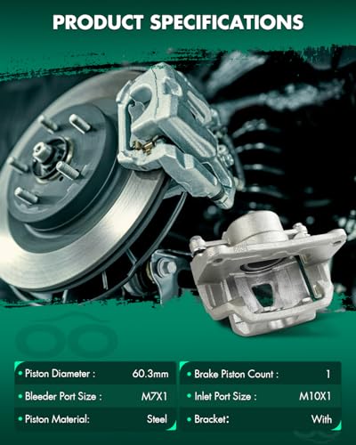 Image of SCITOO 19B1974A Front Left Disc Brake Caliper Assembly w /Bracket For Lexus For RX300 1999-2001